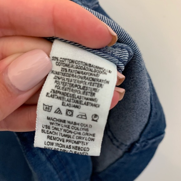 Free people dark wash denim skirt - Picture 4 of 6